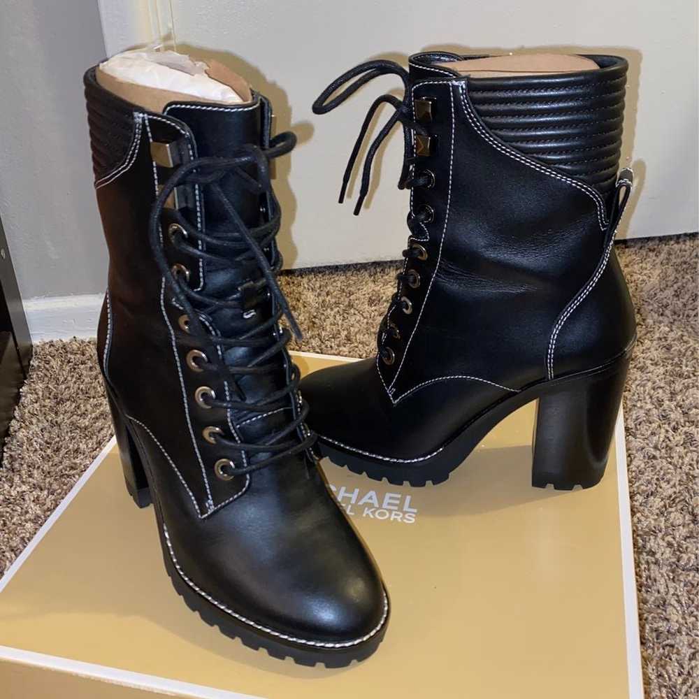 Michael Kors Bastian lace up leather boots - image 1