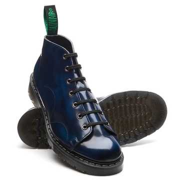 NEW Solovair Navy Ruboff Vegan Monkey Boots Unise… - image 1