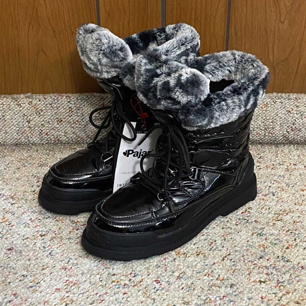 Pajar Canada Faux Fur-trim Lace-up Boots size 39 - image 2