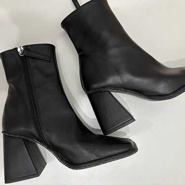 South Corn - Black Vegan Leather Boots