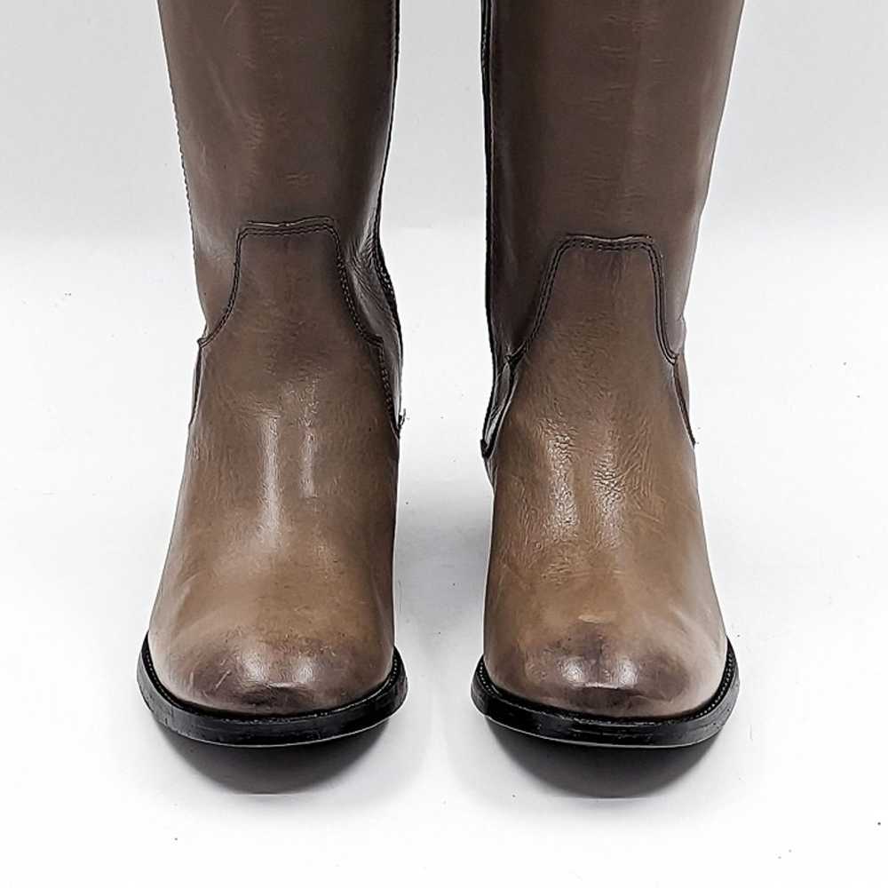 Frye Women Melissa Button Inside Zip Leather Ston… - image 12
