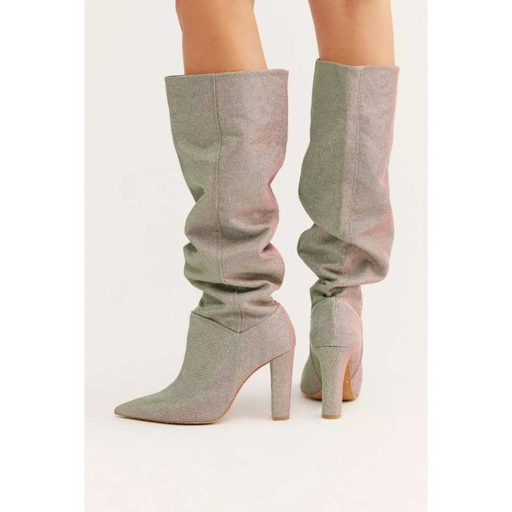 Free People All That Shimmers Knee High Metallic … - image 4