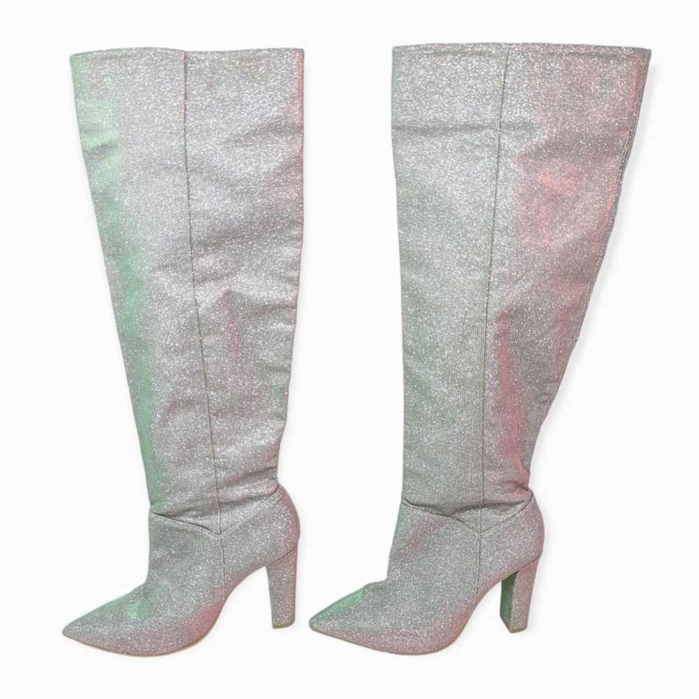 Free People All That Shimmers Knee High Metallic … - image 5