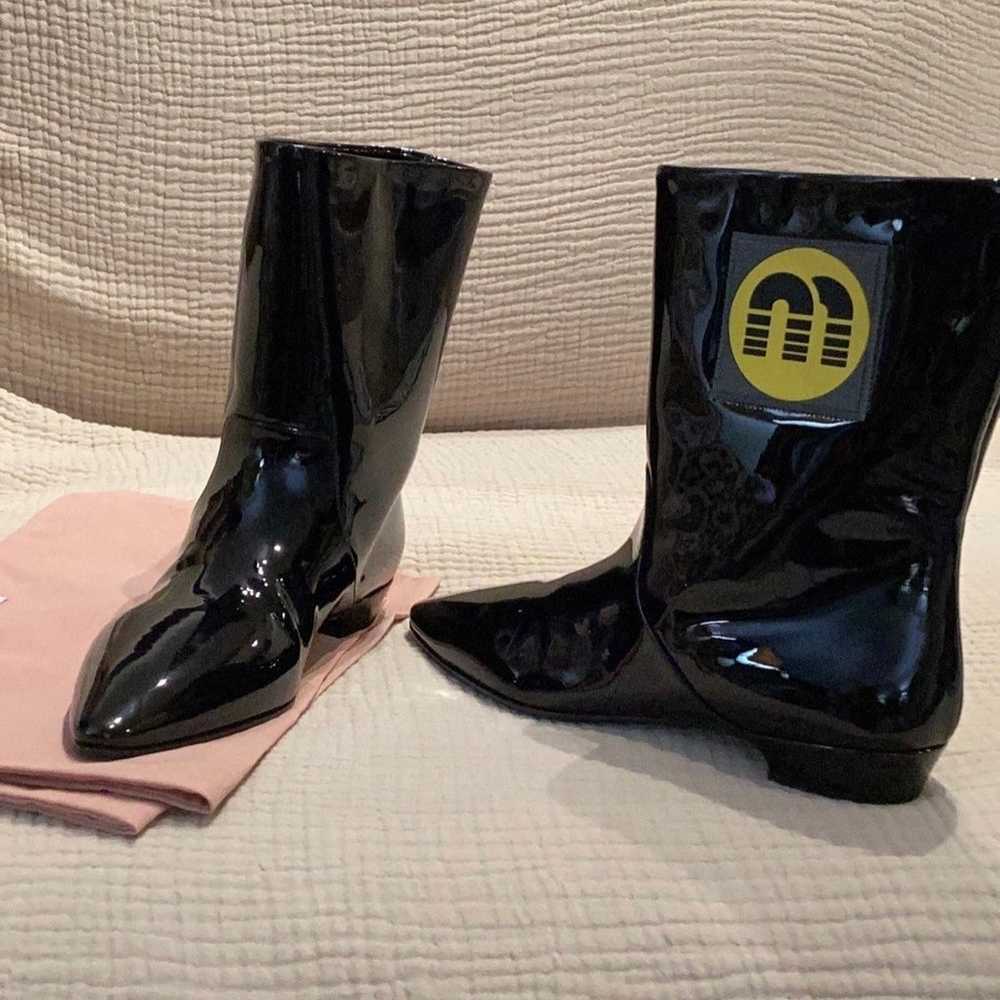 Miu Miu leather boots cowboy - image 1
