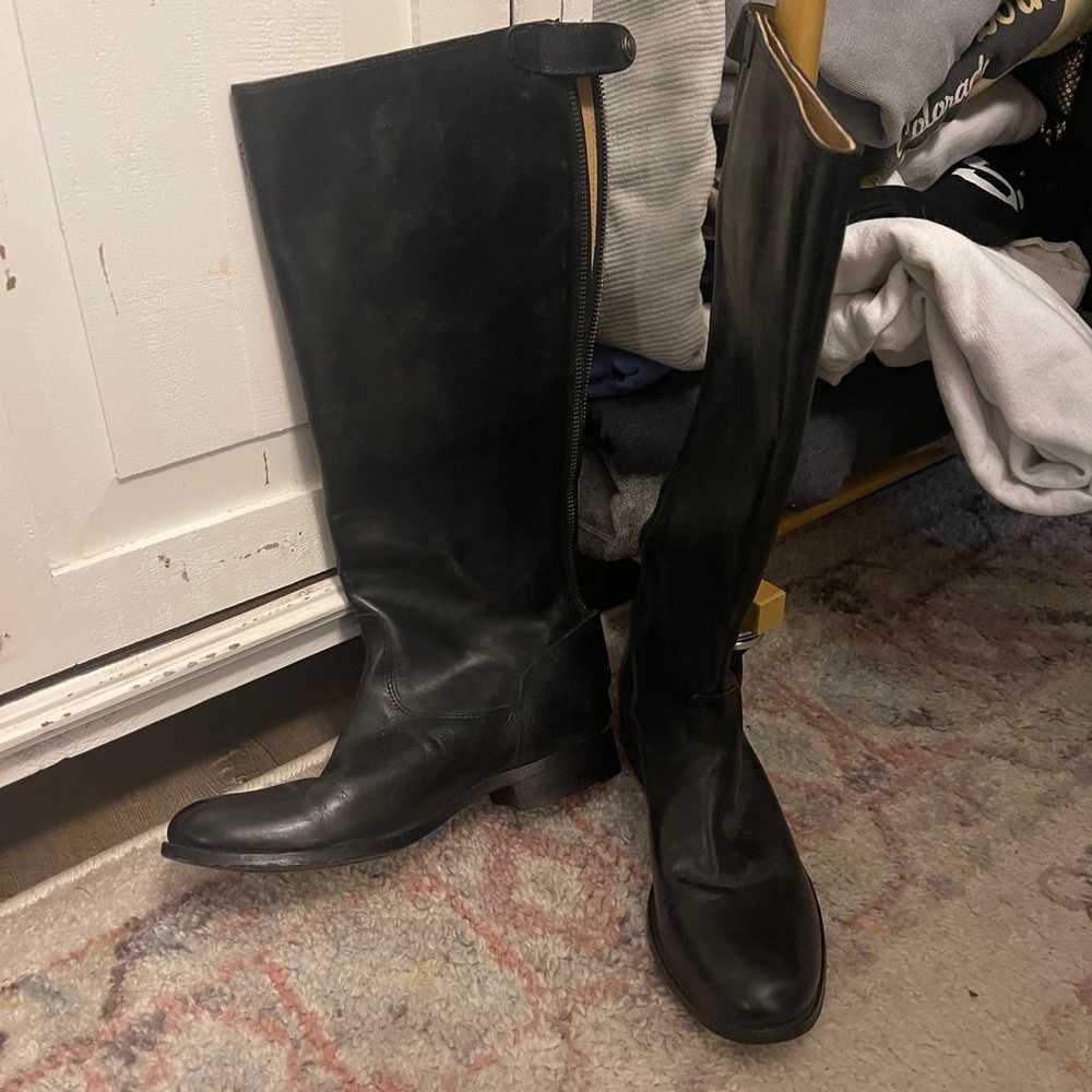 frye melissa leather riding boots