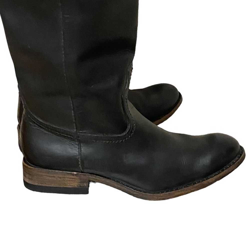 Spirit by Lucchese Black Leather Tall Riding Boot… - image 6