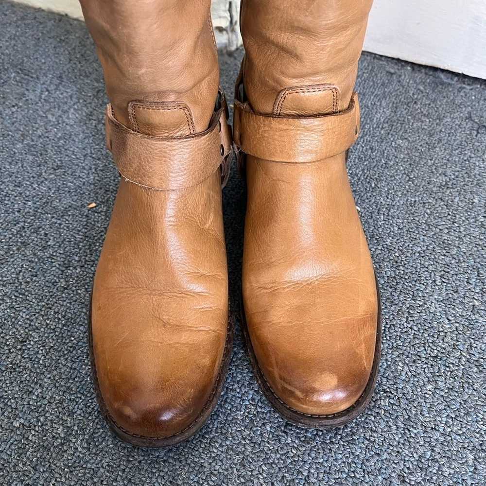 Frye Phillip Harness Vintage Tall Riding Boots Bo… - image 4