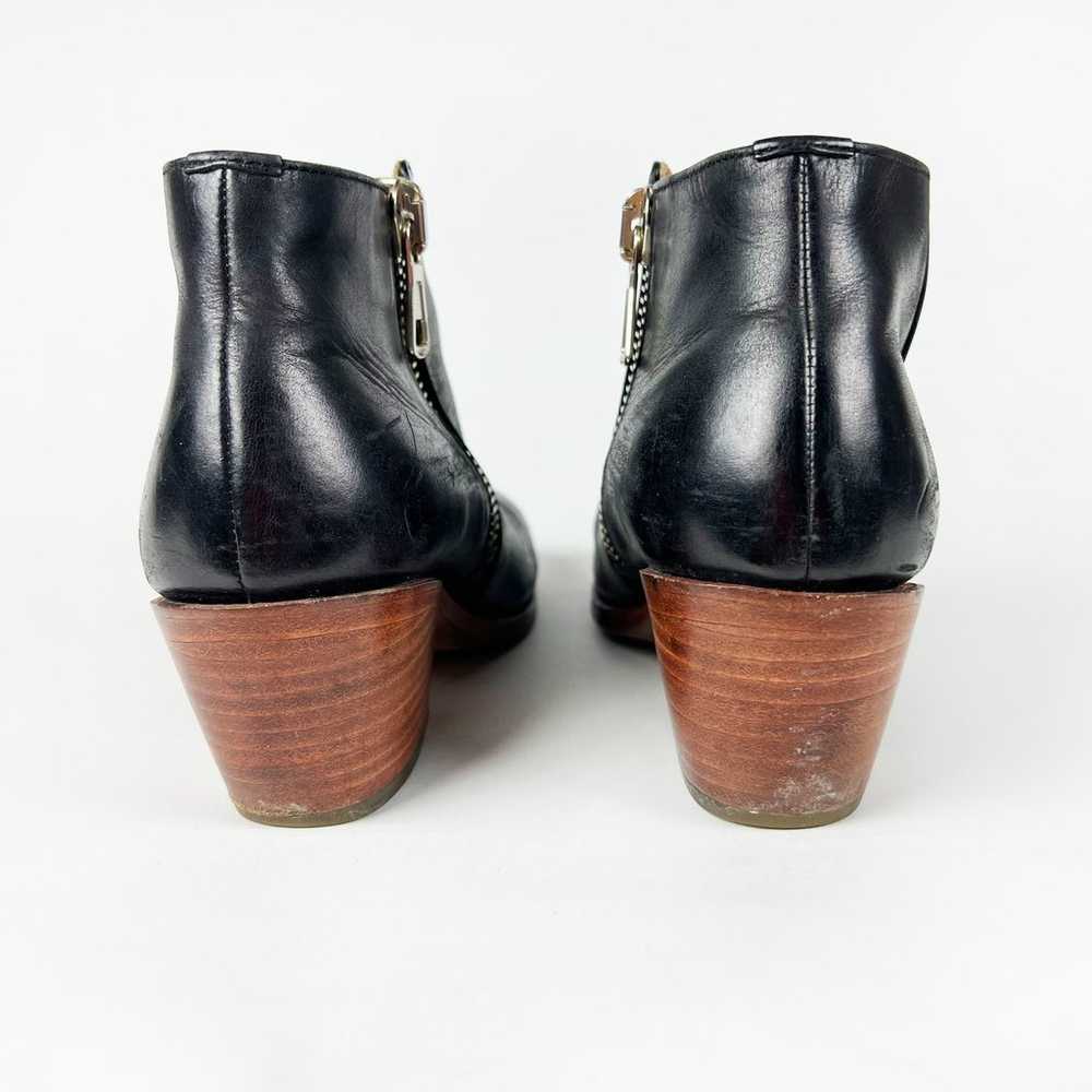 John Fluevog black leather bootie ankle boots wom… - image 9