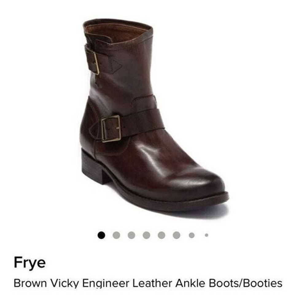 Frye Vicky Engineer Leather ankle Boots - image 1