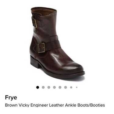 Frye Vicky Engineer Leather ankle Boots - image 1