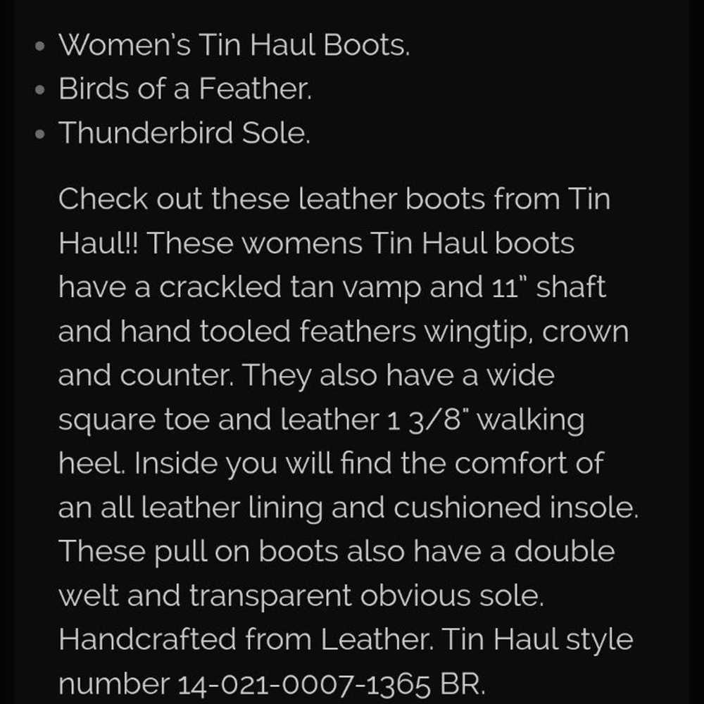 Tin haul boots 7 1/2 b - image 5