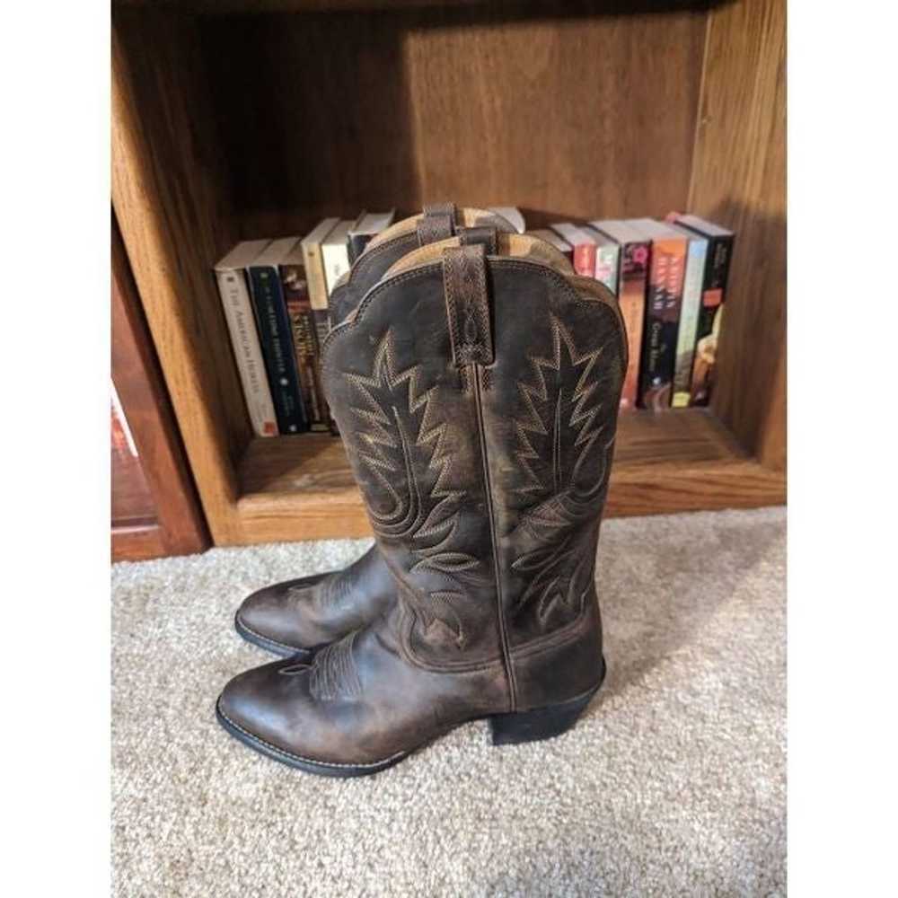 Ariat heritage women's western boots in brown sz … - image 4