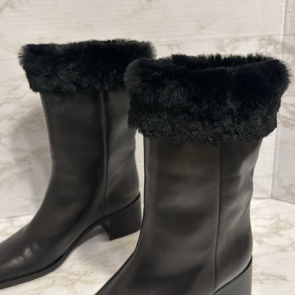 Bally Boots ladies Fur Lined Leather Tall Black M… - image 3