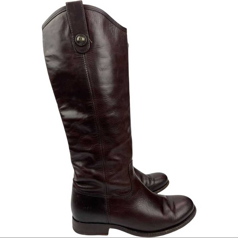 Frye Dark Brown Leather Melissa Western Tall Ridi… - image 10