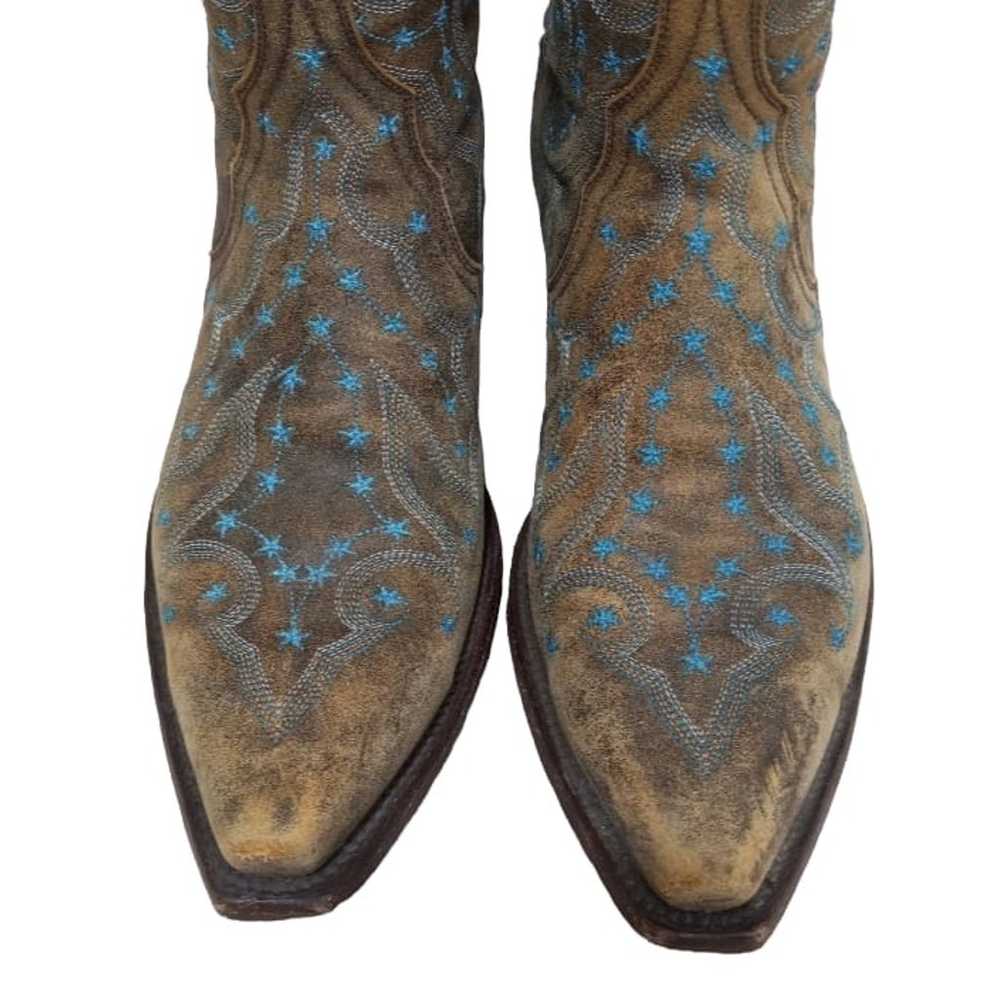 Old Gringo | Teal & Brown Embroidered Distressed … - image 2