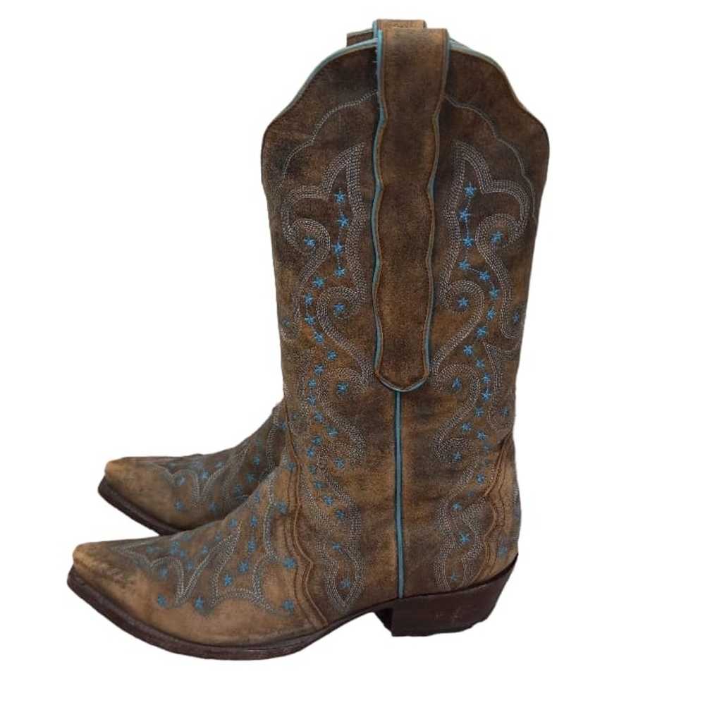 Old Gringo | Teal & Brown Embroidered Distressed … - image 3
