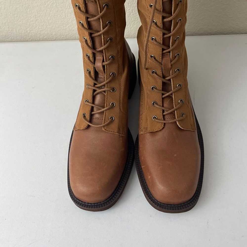 New Free People Trickum Brown Lace Up Combat Boot… - image 4