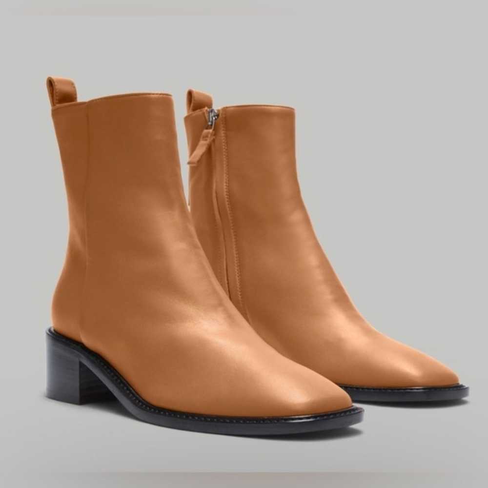Everlane The City Leather Tan Ankle Neutral Bootie - image 2