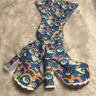 Vtg 80s CARE BEARS BEAR Pajamas Footed Bottoms Sz. 6-… - Gem