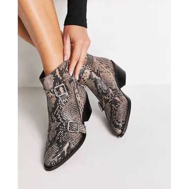 AllSaints Lior snake print boots - image 1