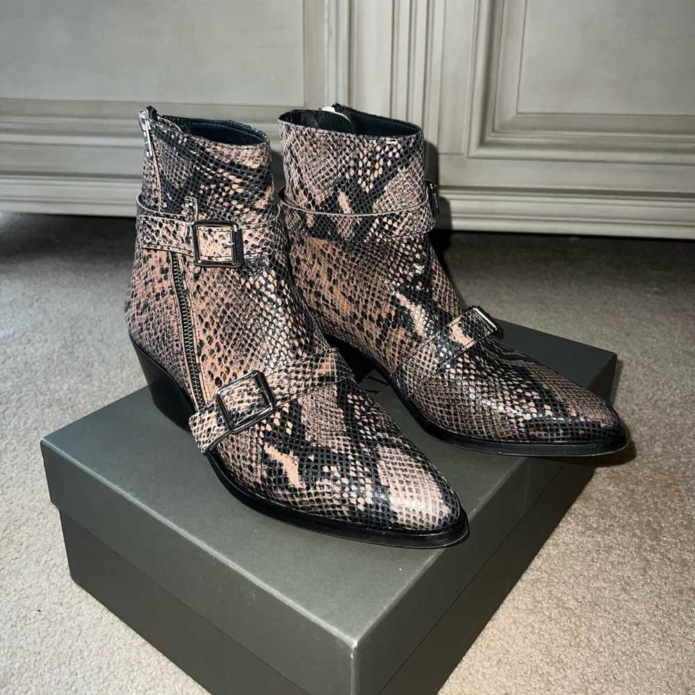 AllSaints Lior snake print boots - image 7