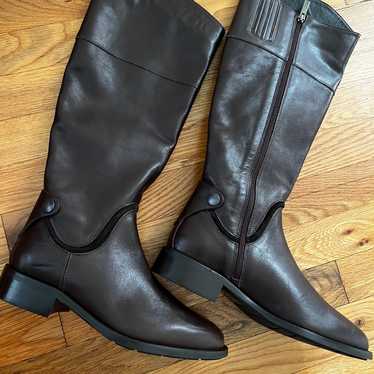 New Aquatalia  Brown Leather boots