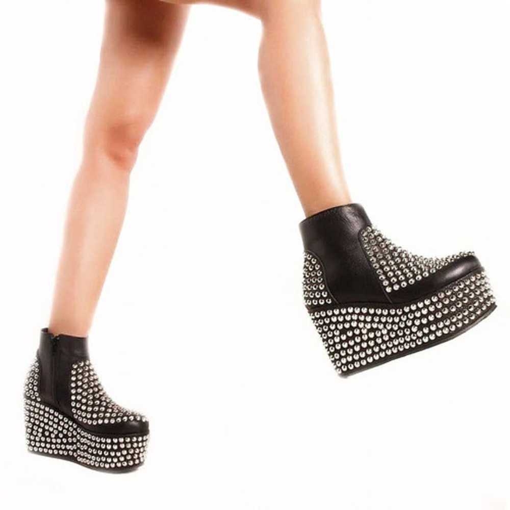 Ricky Sarkany Black Platform Studded Boot - image 3