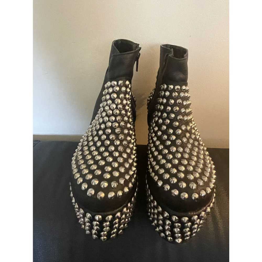 Ricky Sarkany Black Platform Studded Boot - image 5