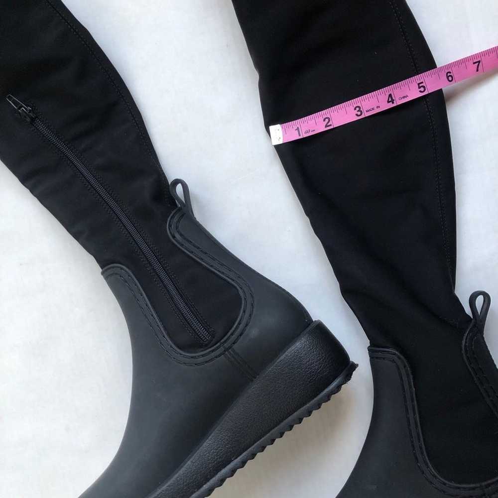 Jeffrey Campbell Monsoon Rain Boots Neoprene Blac… - image 5