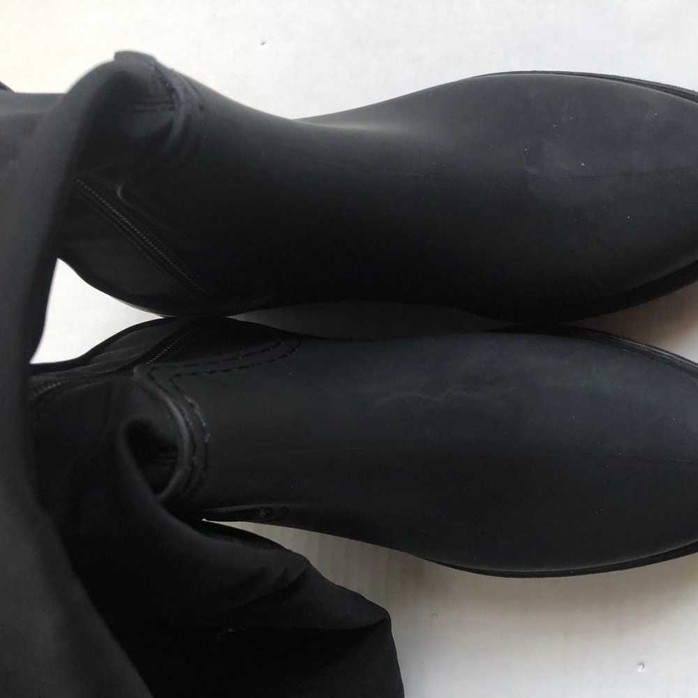 Jeffrey Campbell Monsoon Rain Boots Neoprene Blac… - image 8