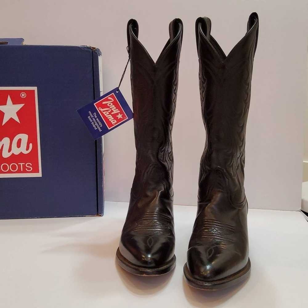 TONY LAMA Women's Black Boot. Worn 1 time. With T… - image 2