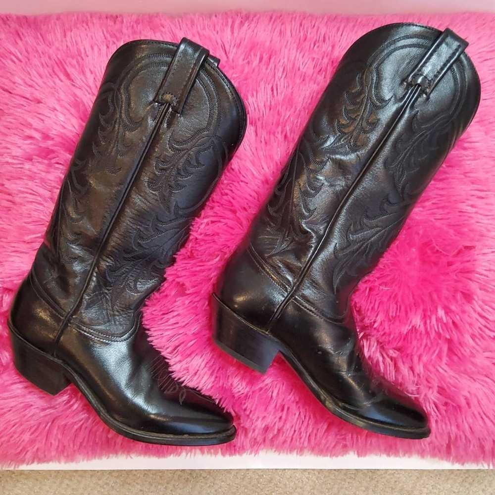 TONY LAMA Women's Black Boot. Worn 1 time. With T… - image 3