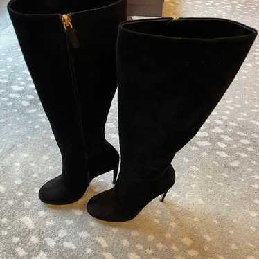 Gucci Black Suede knee-high boots