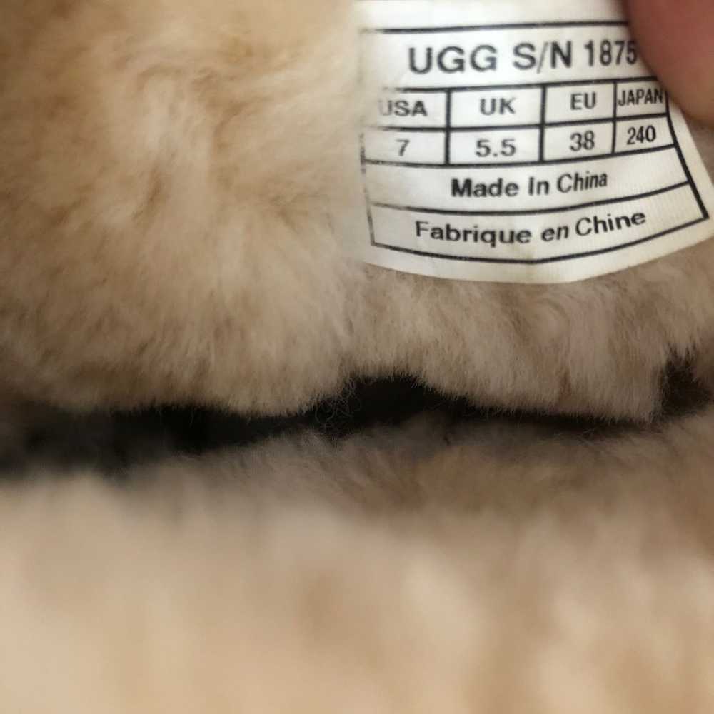 Ugg MONGOLIAN SHEEPSKIN CUFF SHORT Boots 7 fur An… - image 11