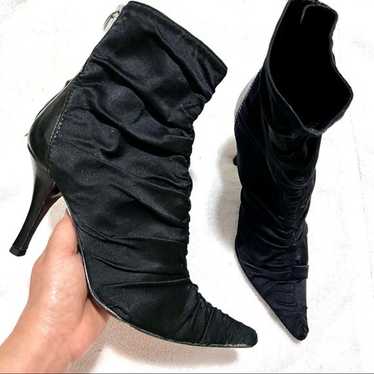 Sergio Rossi Ankle Black Socks Boots ruched women… - image 1