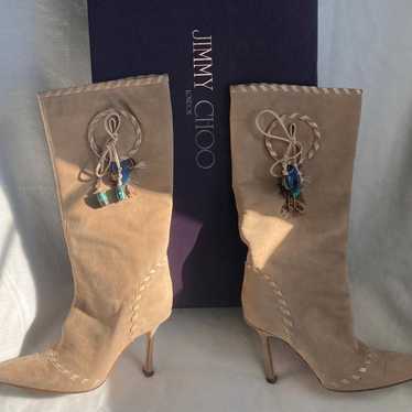 Jimmy Choo 36.5 Camel Suede boots - image 1