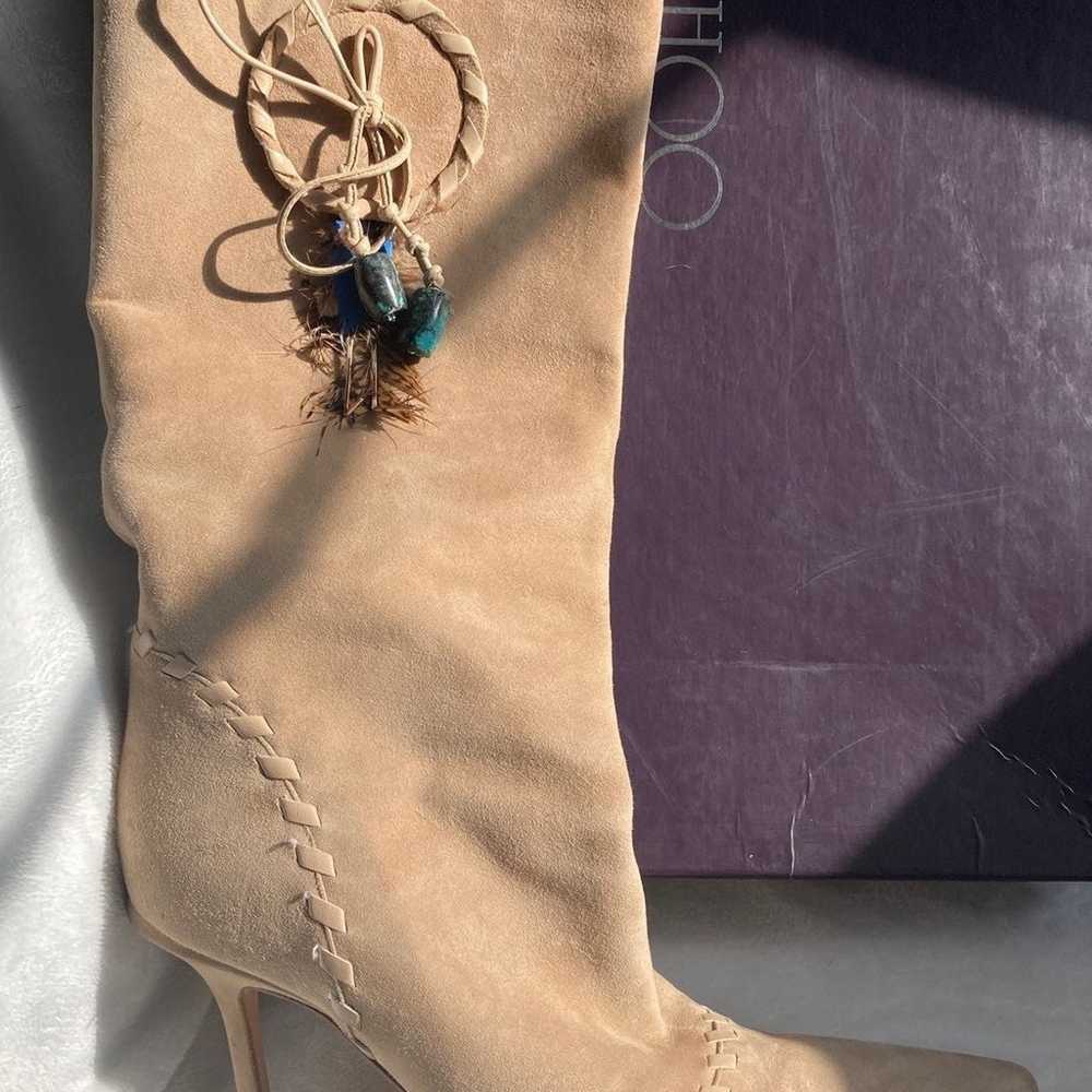 Jimmy Choo 36.5 Camel Suede boots - image 7