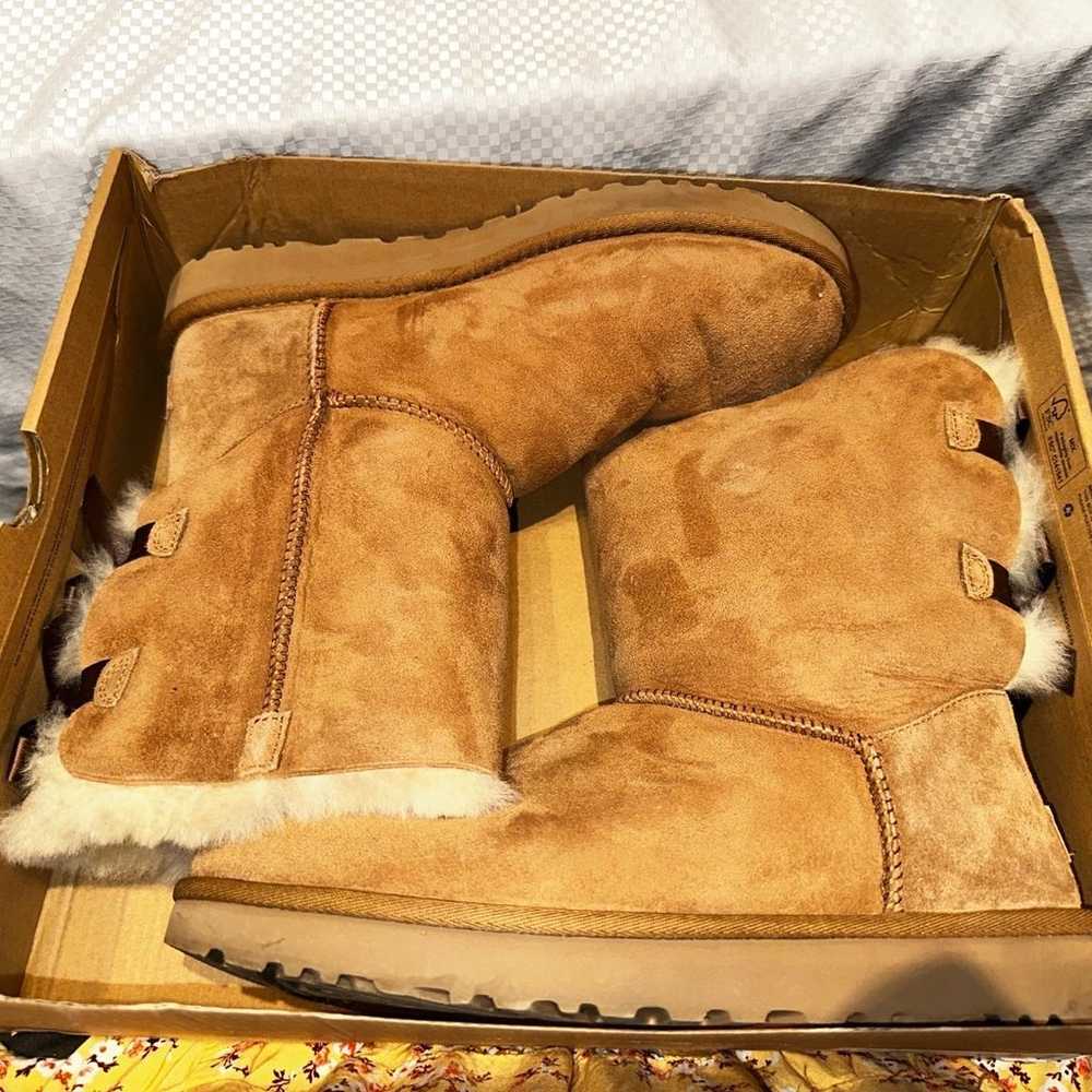 Authentic UGG Double Bow Boots. Shearling & Chest… - image 12
