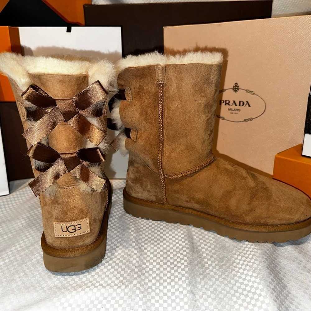 Authentic UGG Double Bow Boots. Shearling & Chest… - image 2