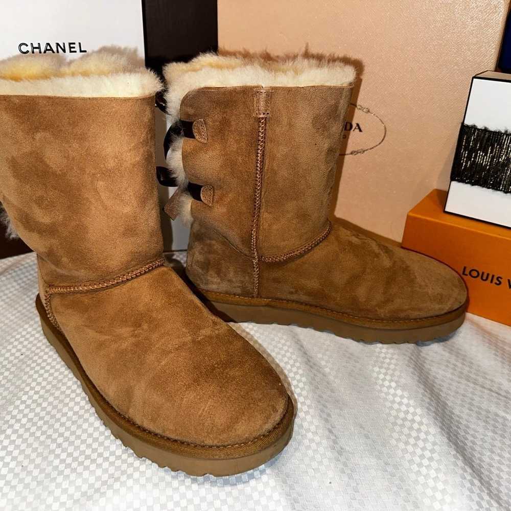 Authentic UGG Double Bow Boots. Shearling & Chest… - image 3