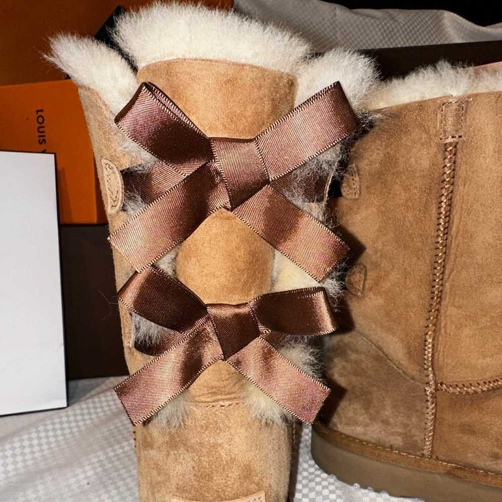 Authentic UGG Double Bow Boots. Shearling & Chest… - image 4