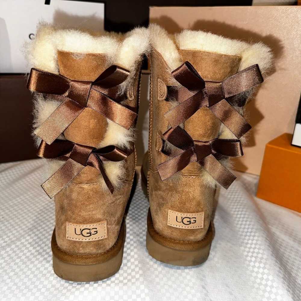 Authentic UGG Double Bow Boots. Shearling & Chest… - image 5