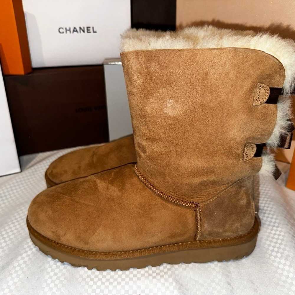 Authentic UGG Double Bow Boots. Shearling & Chest… - image 8