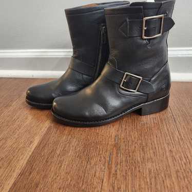 NWOB Frye Vicky Engineer black women's boots, Siz… - image 1