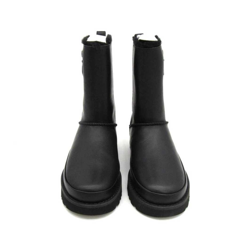 UGG CLASSIC ZIP SHORT WOMEN'S LEATHER BOOTS IN BL… - image 3