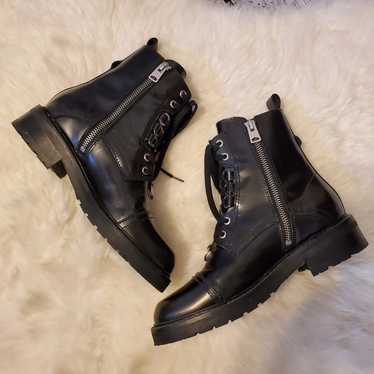 Allsaints leather combat boots