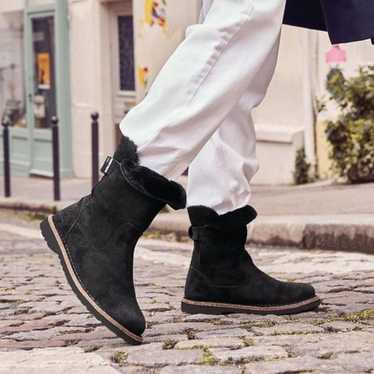 Birkenstock Uppsala Shearling Suede Leather boots 