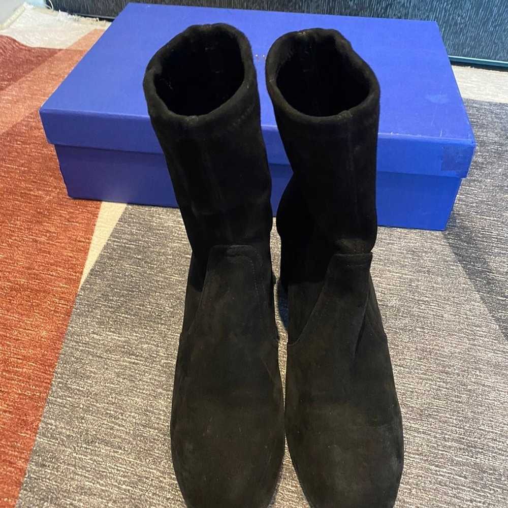 Stuart Weitzman Ankle Boots black suede - image 2
