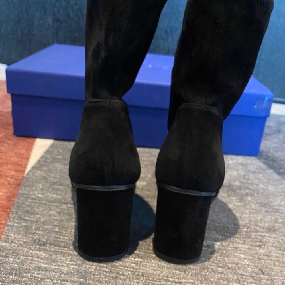 Stuart Weitzman Ankle Boots black suede - image 3