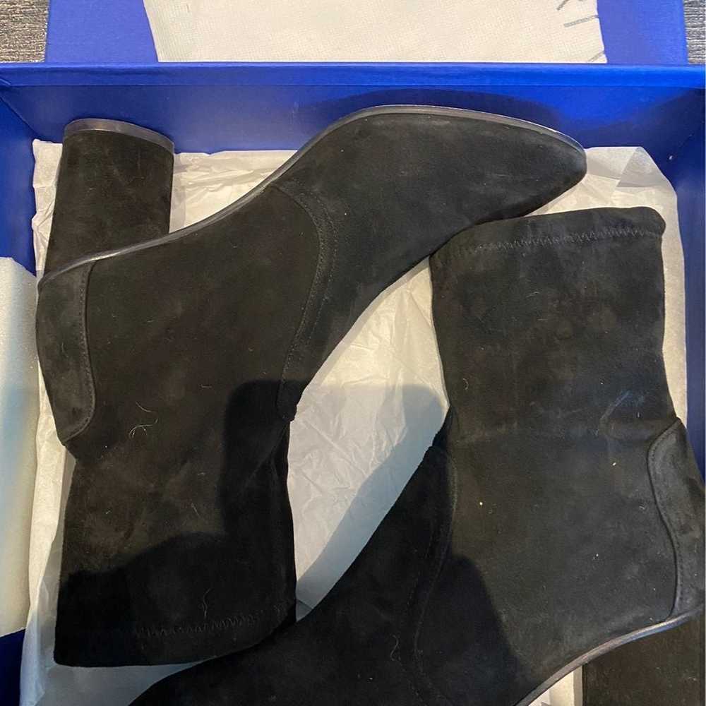 Stuart Weitzman Ankle Boots black suede - image 6